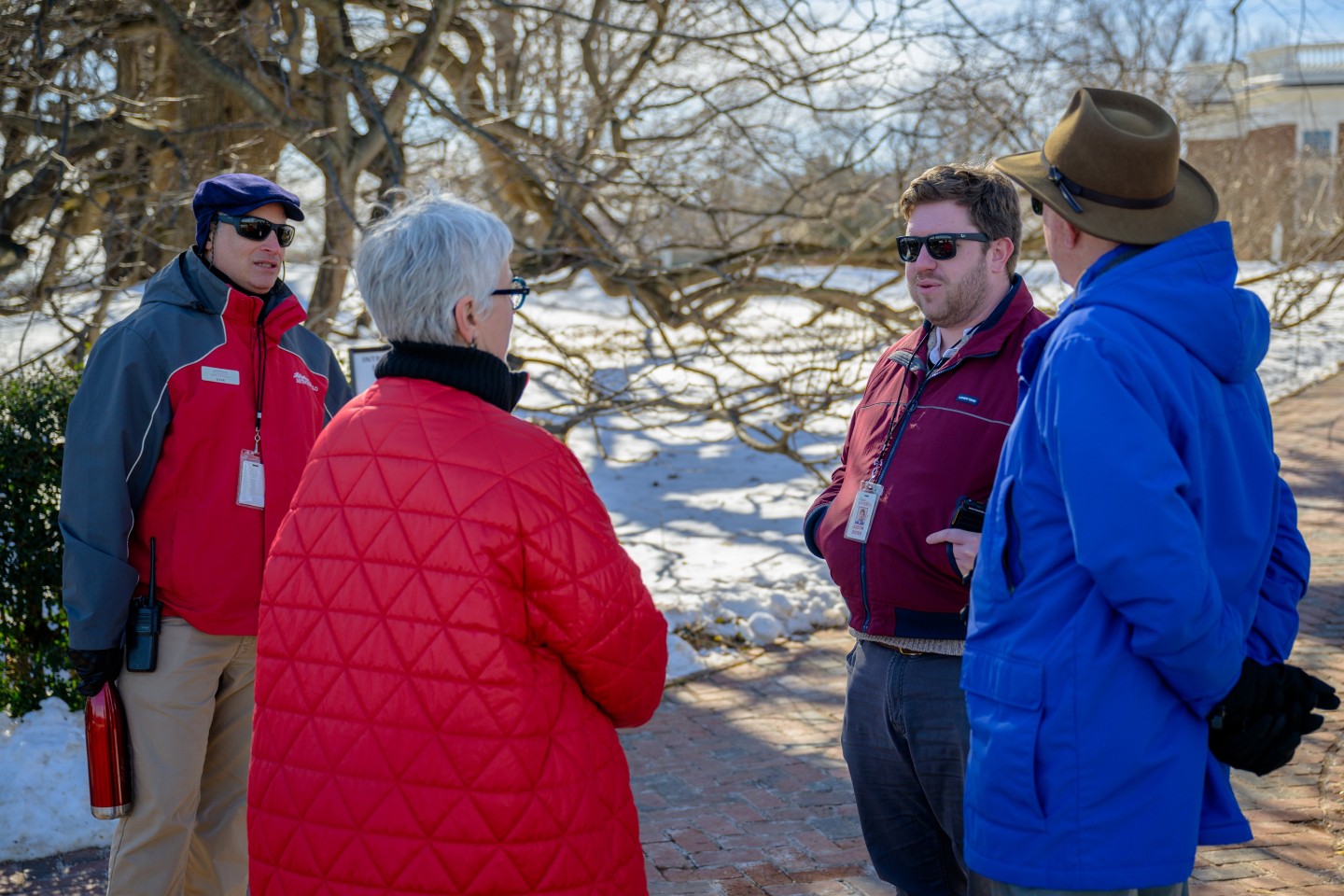 Kamensky on the East Walk on a snowy morning