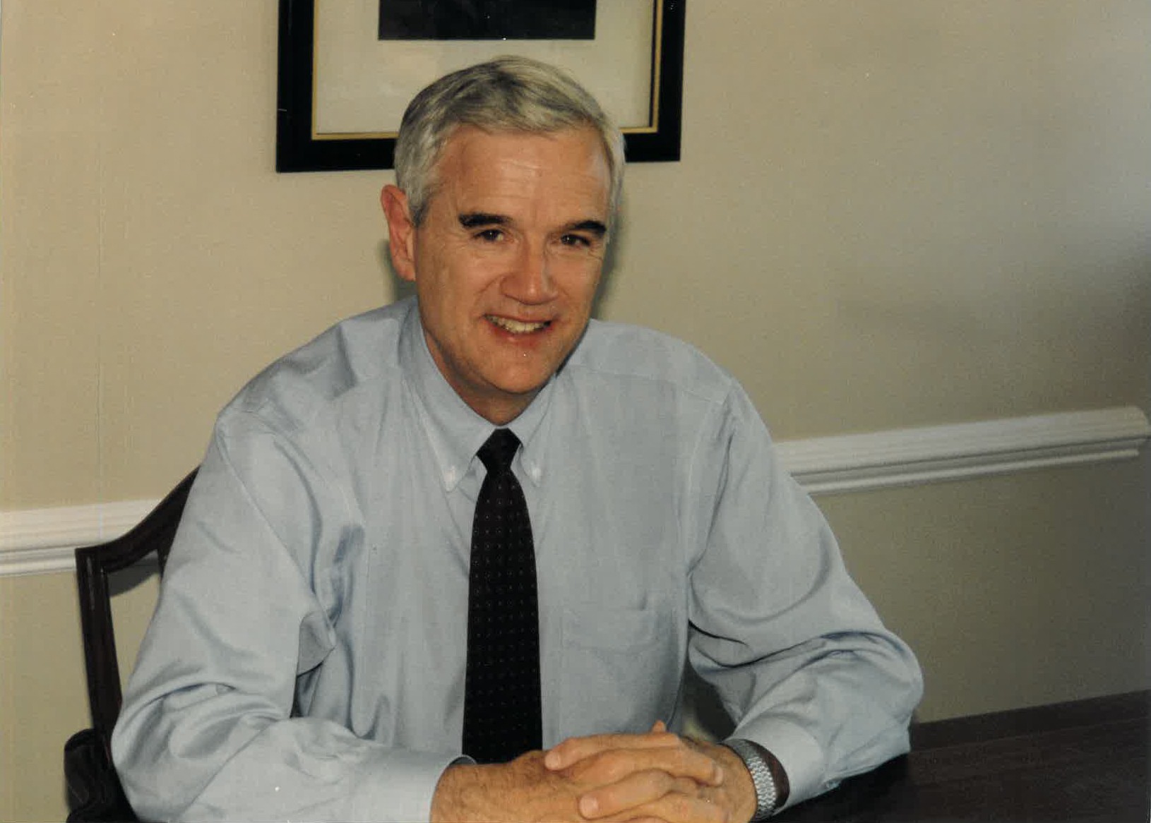 Dan Jordan at his desk at Monticello