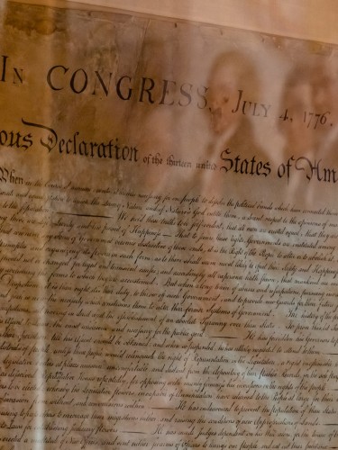 See an early copy of the Declaration of Independence at Monticello