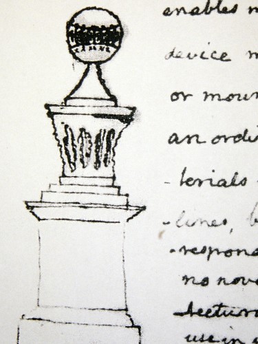 White Spherical Sundial Reproduction