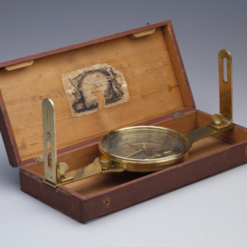 One of Thomas Jefferson's surveyor's compasses from Monticello's Museum Collection