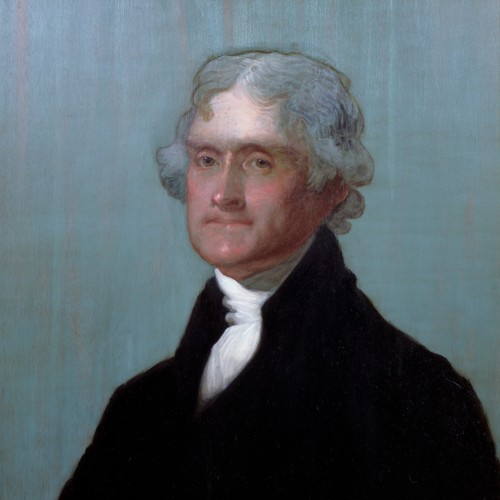 1805 portrait of Jefferson by Gilbert Stuart