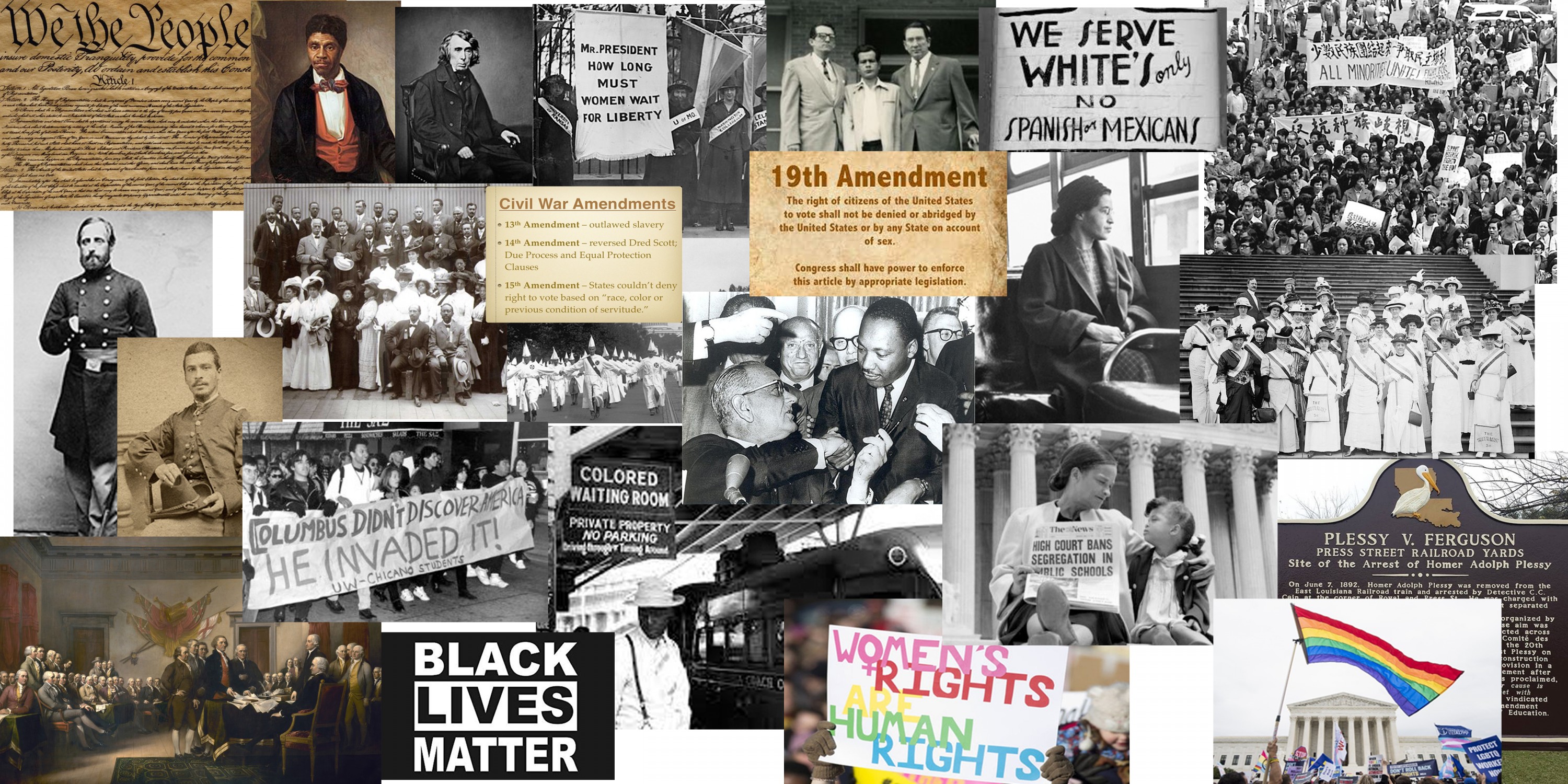 Timeline of the ongoing endeavor for equality