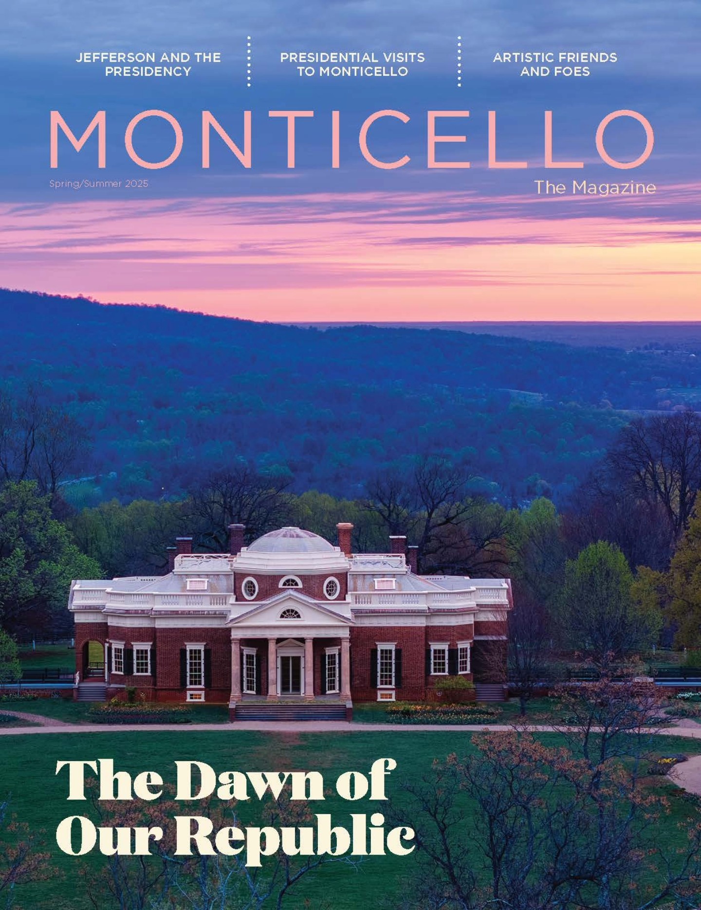 Monticello magazine cover, Spring/Summer 2025