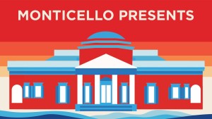 Stylized image of Monticello's West Facade